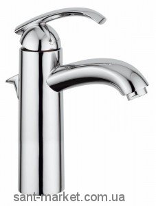 Змішувач для раковини одноважеля з донним клапаном високий EMMEVI Dacota хром CR73003 Big