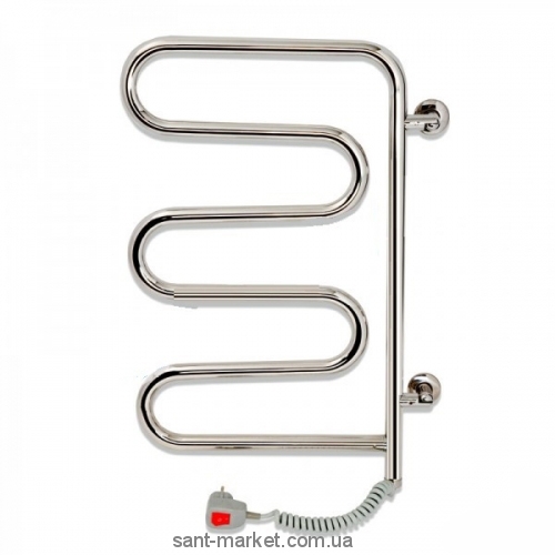 Электрический полотенцесушитель Laris Змеевик 25 РС5 Э 450х570х35 змейка хром поворотный 73207160