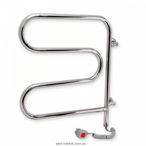 Електричний полотенцесушитель Laris Змійовик 25 РС3 Е 525х525х35 змійка хром поворотний 73207158