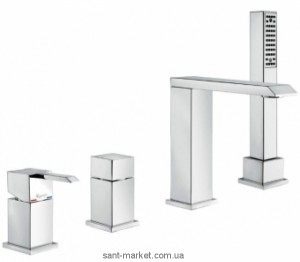 Змішувач одинважільний на борт ванни з душем EMMEVI колекція Sicily хром CR38120