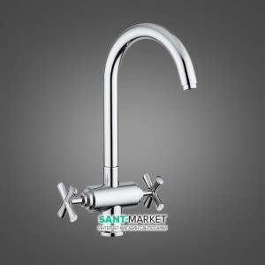 Змішувач для кухні Emmevi Spirit двухвентильний ретростиль CR31007 гір