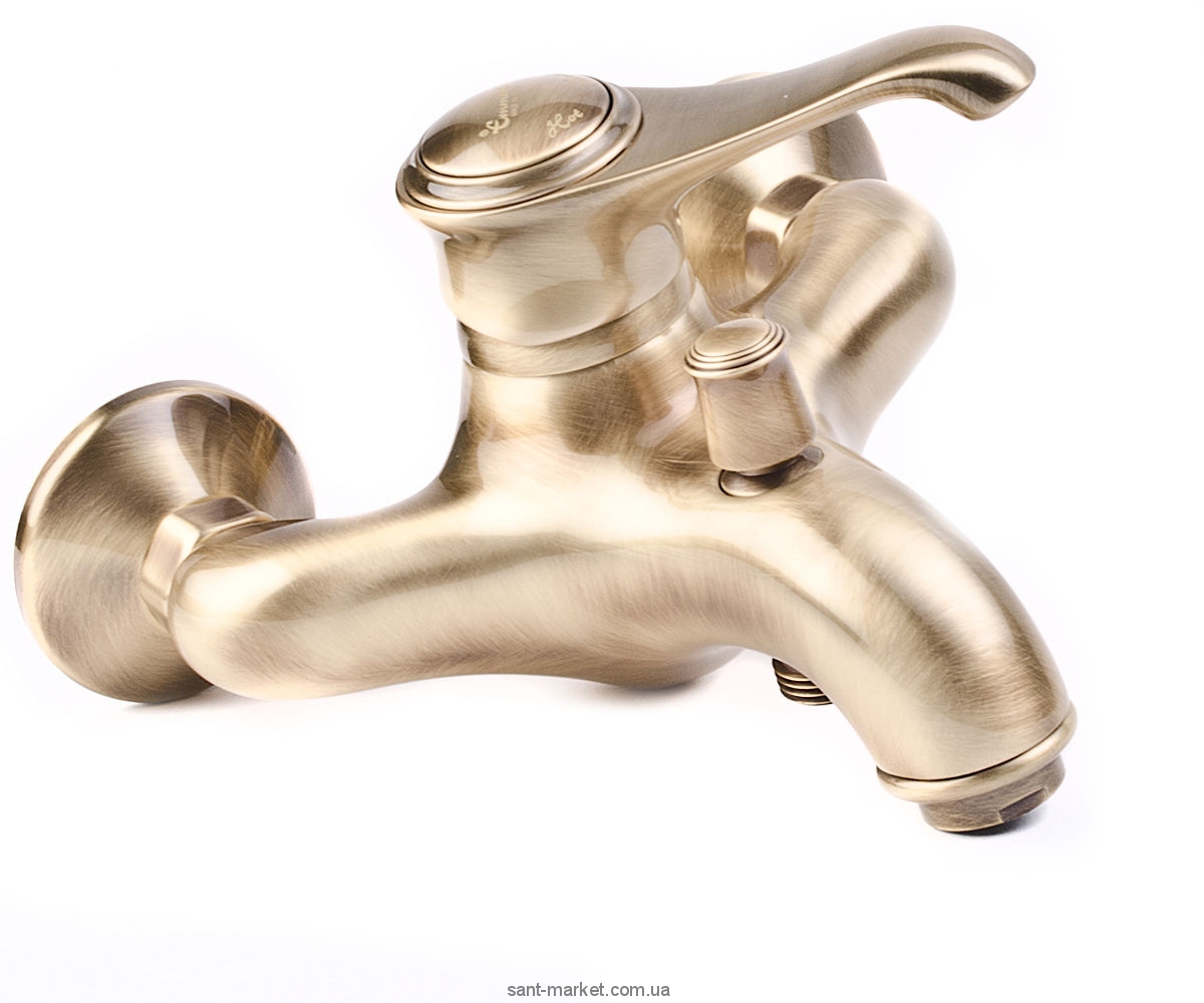 Смеситель однорычажный для ванны с коротким изливом EMMEVI коллекция Tiffany бронза BR6001