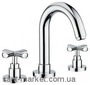 Змішувач для раковини двухвентильний з донним клапаном EMMEVI колекція Spirit New хром CR31033