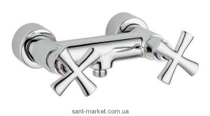 Смеситель для душа настенный двухвентильный EMMEVI коллекция Spirit New хром CR31002