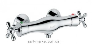 Смеситель для душа настенный двухвентильный с термостатом EMMEVI коллекция Spirit New хром CR31300