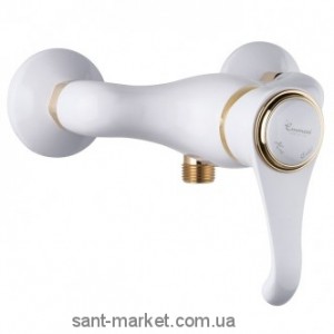 Змішувач для душу настінний змішувач EMMEVI колекція Tiffany білий / золото BO6002
