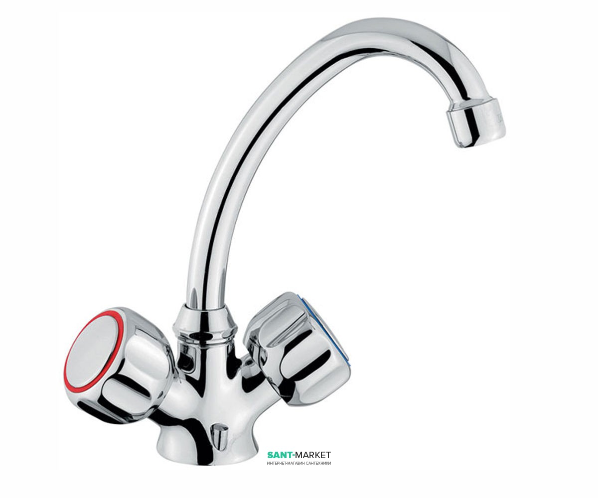 Змішувач для кухні Emmevi Sole двухвентильний ретростиль CR15903