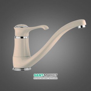 Смеситель для кухни Emmevi Tiffany однорычажный ретростиль бежевый GBE6095