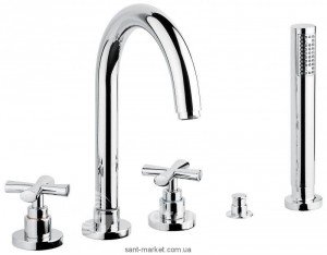 Смеситель однорычажный на борт ванны с душем EMMEVI коллекция Spirit New хром CR31121 new