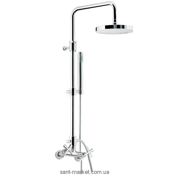 Смеситель для душа настенный двухвентильный EMMEVI Spirit New с душевым набором хром CR3100281