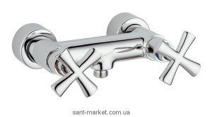 Змішувач для душу настінний двухвентильний EMMEVI колекція Spirit New хром CR31002