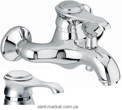 Смеситель однорычажный для ванны с коротким изливом EMMEVI коллекция Tiffany матовый хром SC6001
