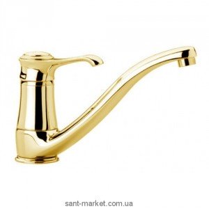 Смеситель для кухни Emmevi Tiffany однорычажный ретростиль золото OR6095