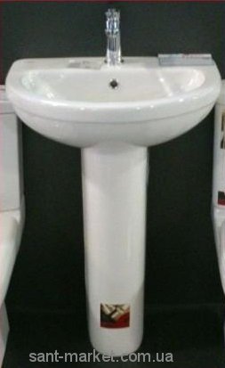 Раковина для ванної на п'єдестал Volle колекція Fiesta біла 13-75-022