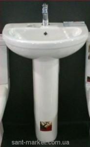 Раковина для ванної на п'єдестал Volle колекція Fiesta біла 13-75-022