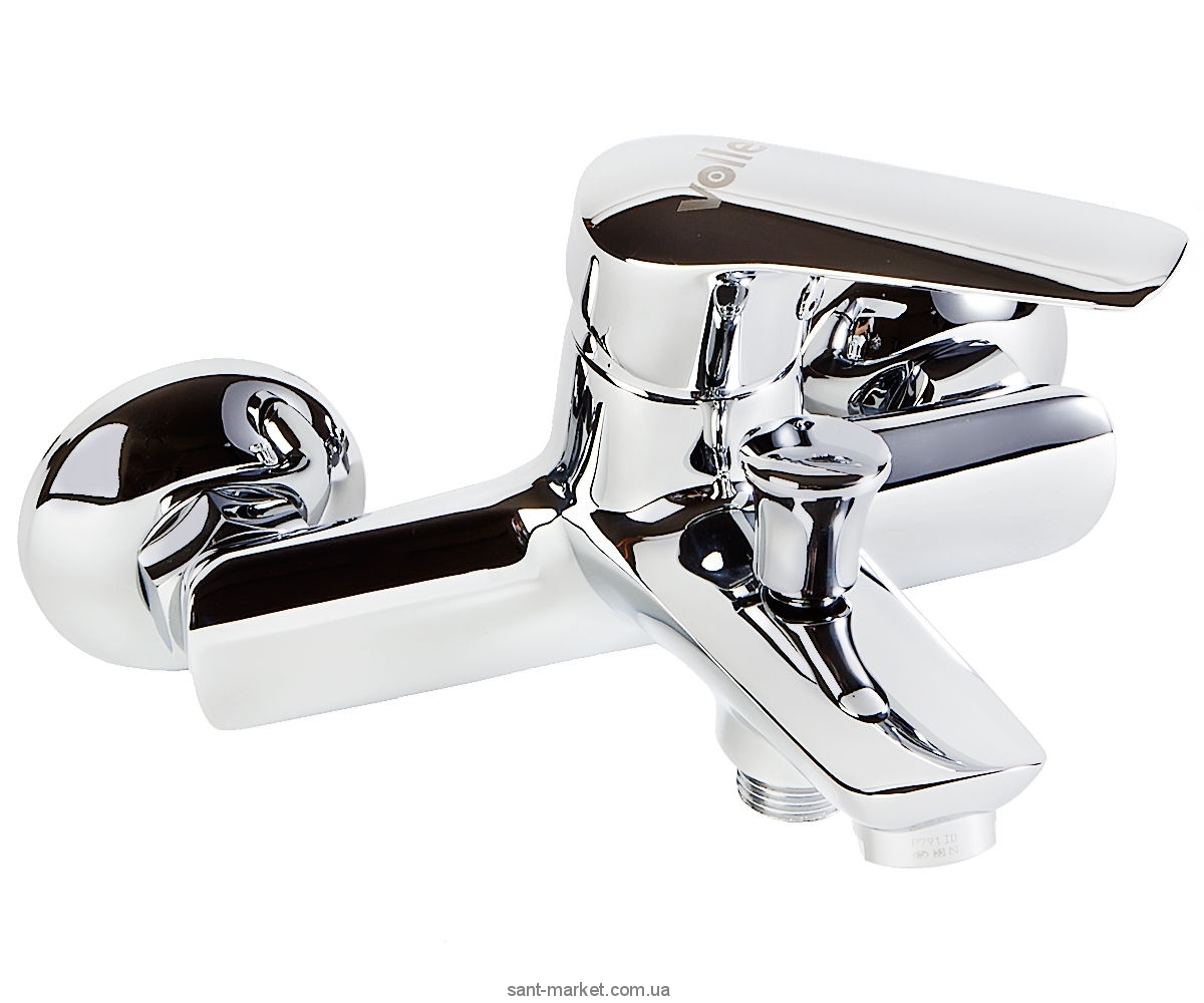 Змішувач одинважільний для ванни з коротким виливом Volle колекція Fiesta хром 15152100