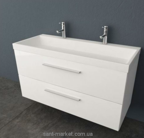 Тумба з раковиною Kolpa-San Jolie підвісна 120.6х66х50 біла OUJ 120