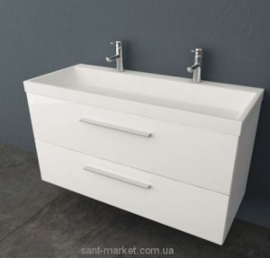 Тумба з раковиною Kolpa-San Jolie підвісна 120.6х66х50 біла OUJ 120