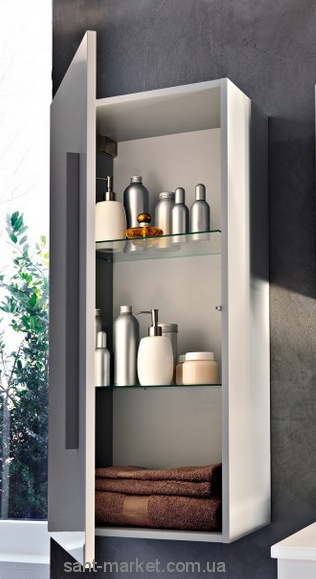 Kolpa-san Hana Пенал навісний з орними дверцями білий / червоний H 1052