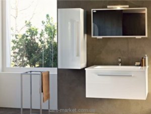 Kolpa-san Набор меблів для ванної білий / червоний Hana 105