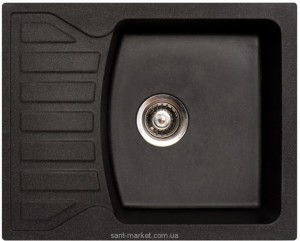 Мойка для кухни прямоугольная Metalac X GRANIT QUADRO M крыло опционально  врезная  гранит  черная 144118