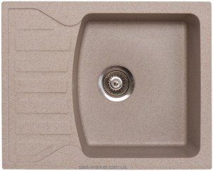 Мийка для кухні прямокутна Metalac X GRANIT QUADRO M крило опціонально врізна граніт бежева 144120