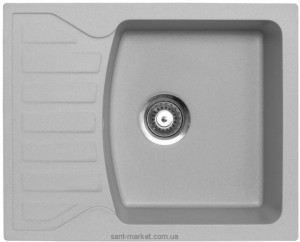 Мийка для кухні прямокутна Metalac X GRANIT QUADRO M крило опціонально врізна граніт сіра 144116