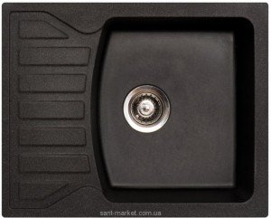 Мойка для кухни прямоугольная Metalac X GRANIT QUADRO M крыло опционально  врезная  гранит  черная 144118