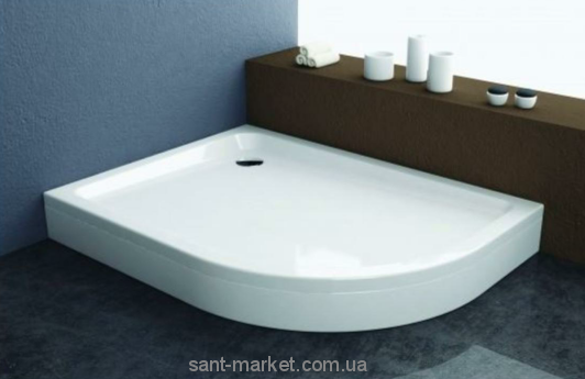 Душовий піддон акриловий асиметричний Kolpa-San Malur 120x90х15.5 білий Malur 120