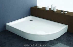 Душовий піддон акриловий асиметричний Kolpa-San Malur 120x90х15.5 білий Malur 120