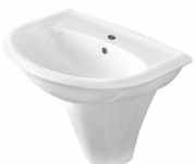 Раковина для ванної на п'єдестал Olympia колекція Federica біла 08.40