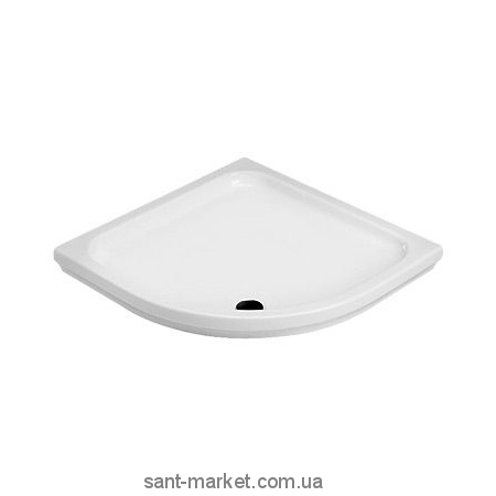 Душевой поддон керамический четверть круга Olympia Comino 90х90х11 белый 56.00
