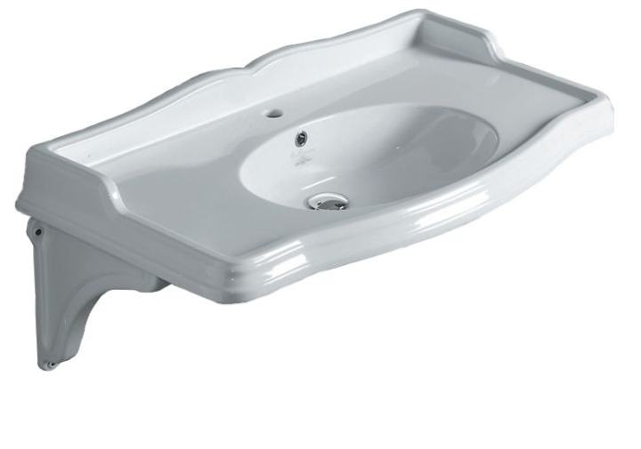 Раковина для ванной подвесная умывальник-столешница Simas коллекция Arcade белая AR 874