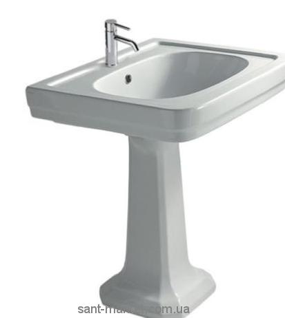 Раковина для ванної на п'єдестал Galassia колекція Ethos біла 8400М