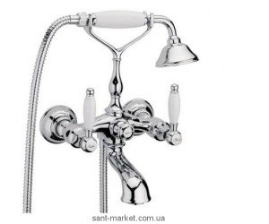 Смеситель двухвентильный для ванны с душем Webert коллекция Dorian хром DO720201.015