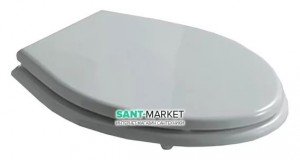  Сиденье с крышкой для унитаза Galassia Ethos дерево/дюропласт  белый глянцевый/хром 8495