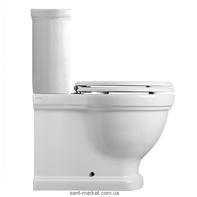 Унитаз-компакт Galassia Ethos напольный с бачком и кнопкой смыва белый 8441