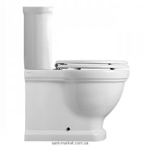 Унитаз-компакт Galassia Ethos напольный с бачком и кнопкой смыва белый 8441