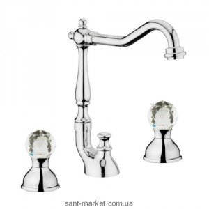 Змішувач для раковини двухвентильний Webert колекція Karenina хром KA750202.015