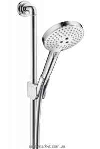 Душевой гарнитур со штангой Hansgrohe коллекция Axor Citterio хром 27991000