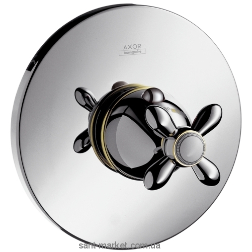 Змішувач для душа вбудований із термостатом Hansgrohe колекція Axor Carlton хром / золото 17715090