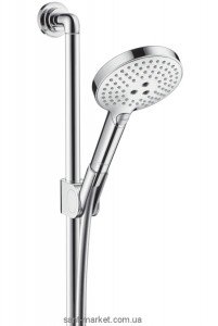 Душевой гарнитур со штангой Hansgrohe коллекция Axor Citterio хром 27991000