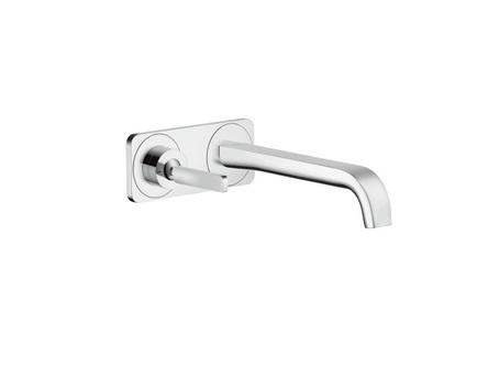 Смеситель для раковины с джойстиком настенный скрытый Hansgrohe Axor Citterio E хром 36114000