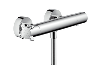 Смеситель для душа настенный двухвентильный с термостатом Hansgrohe Axor Citterio E хром 36160000