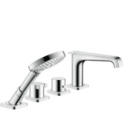 Змішувач з термостатом на борт ванни з душем Hansgrohe колекція Axor Citterio E хром 36410000