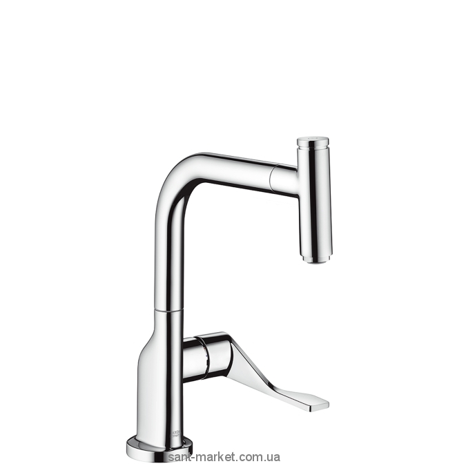 Смеситель для кухни с выдвижной лейкой Hansgrohe Axor Citterio однорычажный сталь 39861800