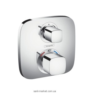 Смеситель с термостатом скрытый (встраиваемый) Hansgrohe коллекция Ecostat E хром 15708000