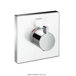 Змішувач для душа вбудований із термостатом Hansgrohe колекція Shower Select хром / білий 15734400