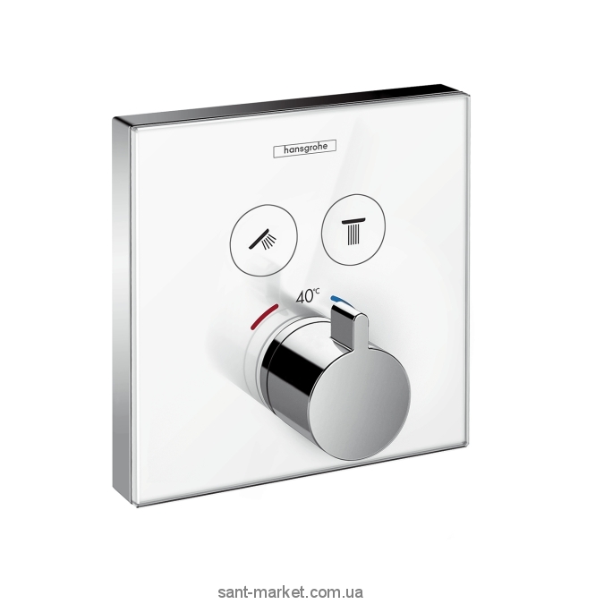 Смеситель с термостатом скрытый (встраиваемый) Hansgrohe коллекция Shower Select хром 15738400