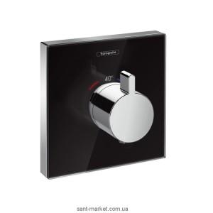 Смеситель для душа встраиваемый с термостатом Hansgrohe коллекция Shower Select черный 15734600